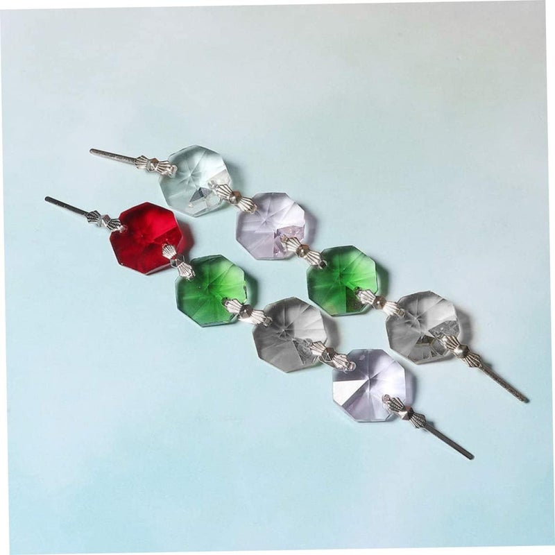 woobles Chandelier Lamp Part Connectors, Chandelier Connectors Clips Pins Bow Tie Crystals Connector Fastening Lamp Part Tool Silver 300PCS - Image 5